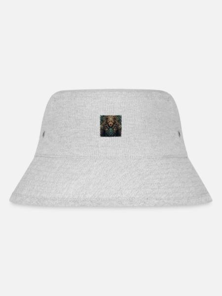 funny quote humor lion dog africa quote - Stanley/Stella recycelter Bucket Hat - Grau meliert