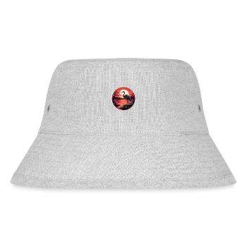 Flamingo (no6) - Japanese - Stanley/Stella Recycled Bucket Hat - heather grey - Front