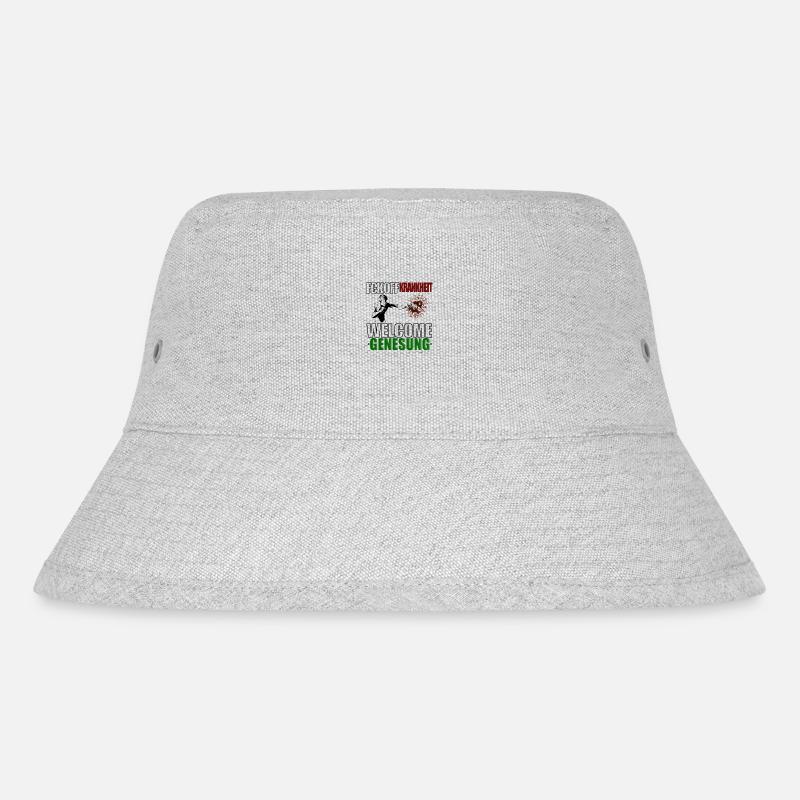 Welcome Genesung Colour - Stanley/Stella recycelter Bucket Hat - Grau meliert