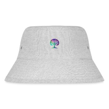 Lebensbaum Meditation Baum des Lebens Yoga - Stanley/Stella recycelter Bucket Hat - Grau meliert - Vorne