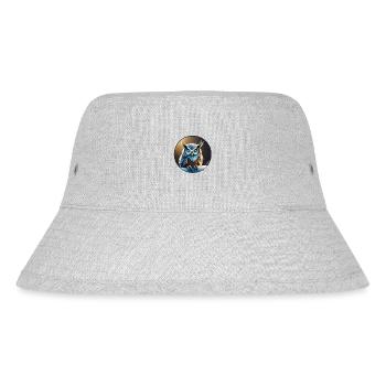 Owl - Owl - Drawing illustration bird - Stanley/Stella Recycled Bucket Hat - heather grey - Front