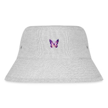 Schmetterling Insekt Falter Tier - Stanley/Stella recycelter Bucket Hat - Grau meliert - Vorne
