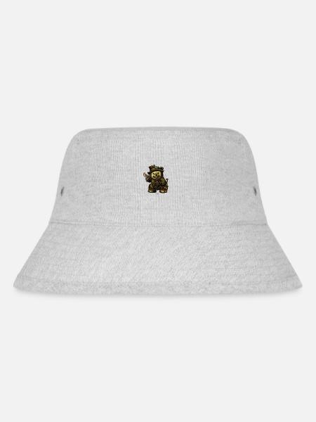 Teddybird - Stanley/Stella recycelter Bucket Hat - Grau meliert
