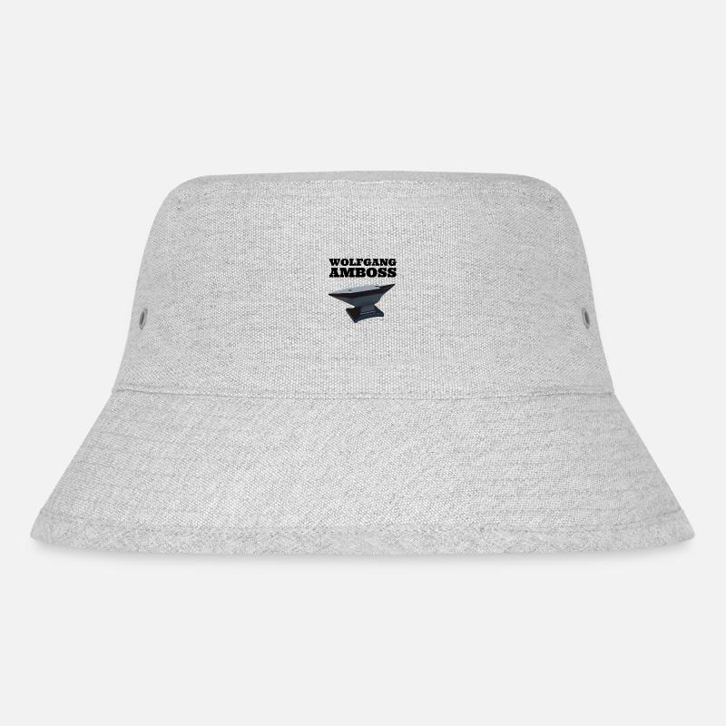 Wolfgang Amboss T shirt - Stanley/Stella recycelter Bucket Hat - Grau meliert