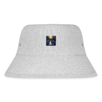 animal love sayings joke moose wild cute alces - Stanley/Stella recycelter Bucket Hat - Grau meliert - Vorne