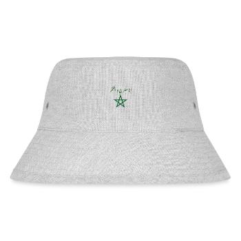 Marokkaner und stolz darauf - Stanley/Stella recycelter Bucket Hat - Grau meliert - Vorne