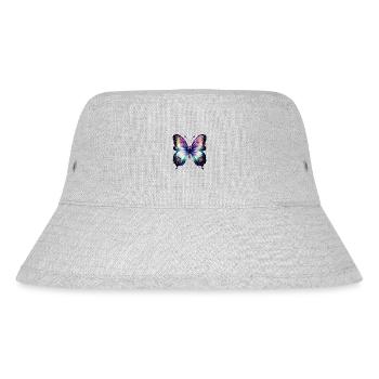 Schmetterling Falter Tier Insekt - Stanley/Stella recycelter Bucket Hat - Grau meliert - Vorne