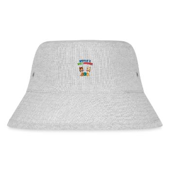 WORLD´S BEST FRIENDS - FREUNDE - PFERDE - PFERD - Stanley/Stella recycelter Bucket Hat - Grau meliert - Vorne