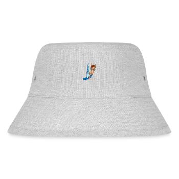 WINDSURFER - SURFEN - SPORT - PFERD - TIER - FUN - Stanley/Stella recycelter Bucket Hat - Grau meliert - Vorne
