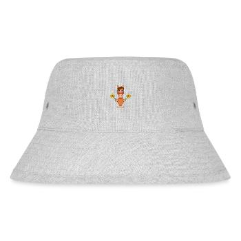 BLUMEN - PFERD - PONY - SONNENBLUMEN - SOMMER - Stanley/Stella recycelter Bucket Hat - Grau meliert - Vorne
