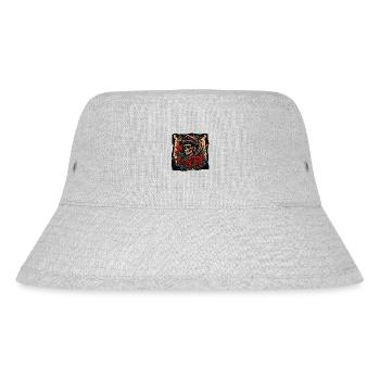 Skeleton - Stanley/Stella Recycled Bucket Hat - heather grey - Front