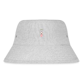 ZIEGE - HERZ - LIEBE - TIERISCH - VERLIEBT - TIER - Stanley/Stella recycelter Bucket Hat - Grau meliert - Vorne