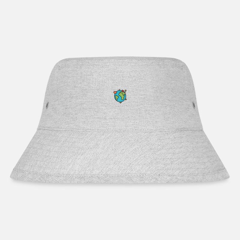 Nachhaltige Welt - Stanley/Stella recycelter Bucket Hat - Grau meliert