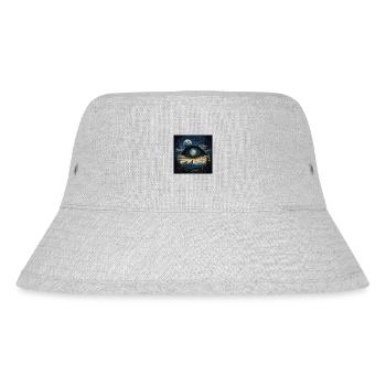 Eye moon mountains - Stanley/Stella Recycled Bucket Hat - heather grey - Front