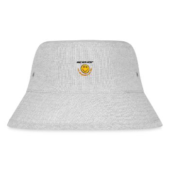 Narz mich nicht Logo - Glücklich schwarz - Stanley/Stella recycelter Bucket Hat - Grau meliert - Vorne