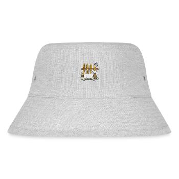 Katze - Stanley/Stella recycelter Bucket Hat - Grau meliert - Vorne