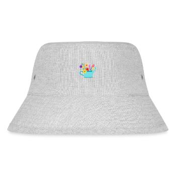 Flower Gift Flowers Garden Home Gardener Gardener Gardener - Stanley/Stella Recycled Bucket Hat - heather grey - Front