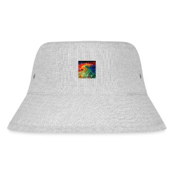 Rainbow spirals - Stanley/Stella Recycled Bucket Hat - heather grey - Front