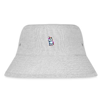 Einhorn Fabeltier Einhörner Unicorn Mädchen - Stanley/Stella recycelter Bucket Hat - Grau meliert - Vorne