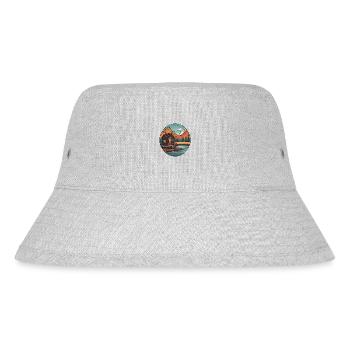 Lakeside House / Cabin / Lake / Mountains / Nature /Forest - Stanley/Stella Recycled Bucket Hat - heather grey - Front