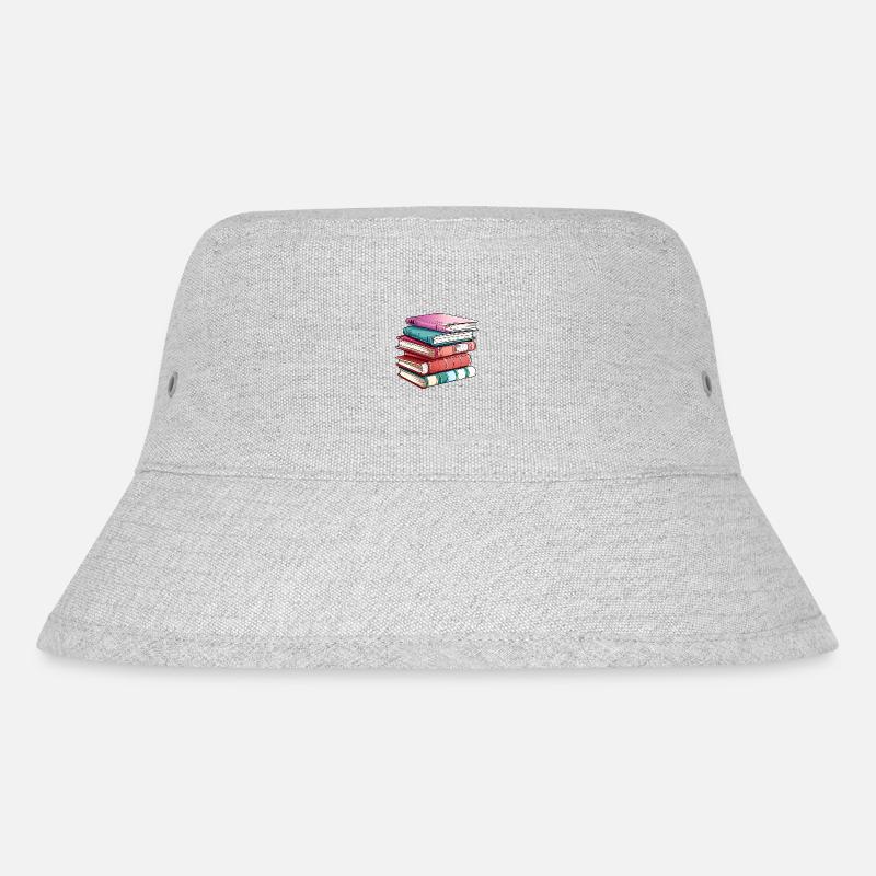 Buch Lesen Buchliebhaber Geschenk Bücher Leser - Stanley/Stella recycelter Bucket Hat - Grau meliert