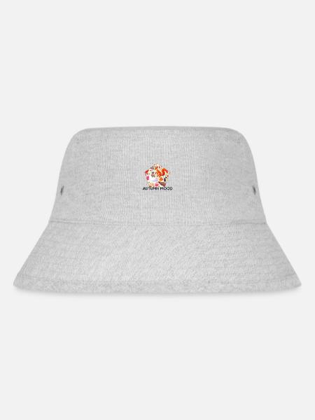Waldtiere im Herbst - Stanley/Stella recycelter Bucket Hat - Grau meliert