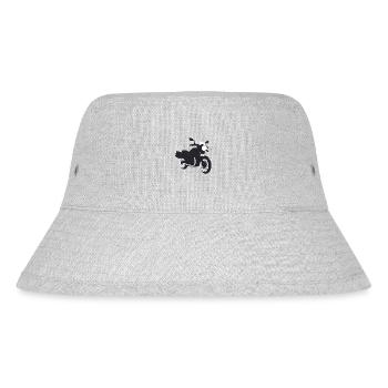Motorcycle Motorcross Motorcyclist Motorbike Fan - Stanley/Stella Recycled Bucket Hat - heather grey - Front