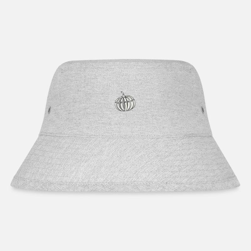 Kürbis Skelett Halloween - Stanley/Stella recycelter Bucket Hat - Grau meliert
