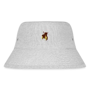 Motorcycle Motorcyclist Motorcross Motorcycle Fan - Stanley/Stella Recycled Bucket Hat - heather grey - Front
