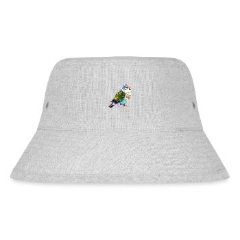 Budgie Bird Bird Owner Cockatiel - Stanley/Stella Recycled Bucket Hat - heather grey - Front