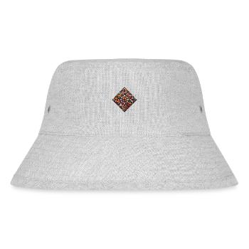 Farbenfroher Diamant, inspiriert von traditioneller russischer Kunst - Stanley/Stella recycelter Bucket Hat - Grau meliert - Vorne