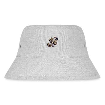 Buntes Band, inspiriert von traditioneller russischer Kunst - Stanley/Stella recycelter Bucket Hat - Grau meliert - Vorne