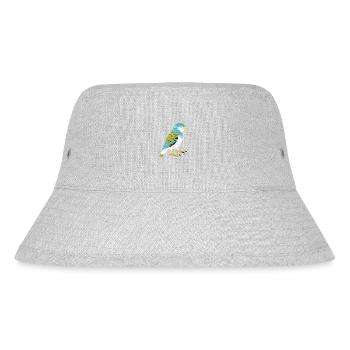 Bird Owner Budgie Cockatiel Bird - Stanley/Stella Recycled Bucket Hat - heather grey - Front