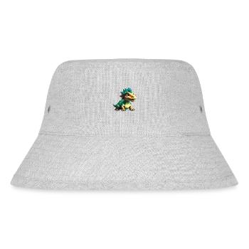 Dino, Dinosaure, Texte personnalisé, Forme - Bob recyclé Stanley/Stella - gris chiné - Devant