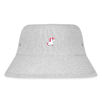 Einhorn Mädchen Einhörner Fabeltier Unicorn - Stanley/Stella recycelter Bucket Hat - Grau meliert - Vorne