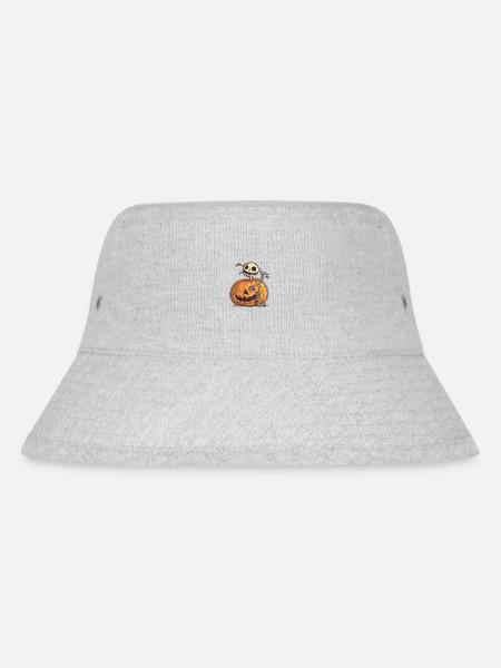 kürbis 4 - Stanley/Stella recycelter Bucket Hat - Grau meliert