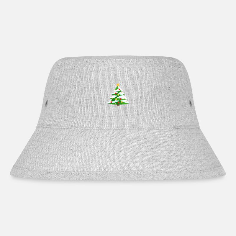 Christmas Gift, Christmas Tree, Christmas Tree - Stanley/Stella Recycled Bucket Hat - heather grey