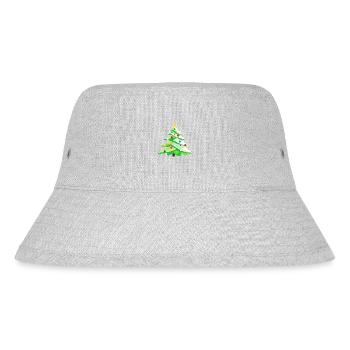 Christmas Tree, Christmas Tree, Christmas Gift - Stanley/Stella Recycled Bucket Hat - heather grey - Front