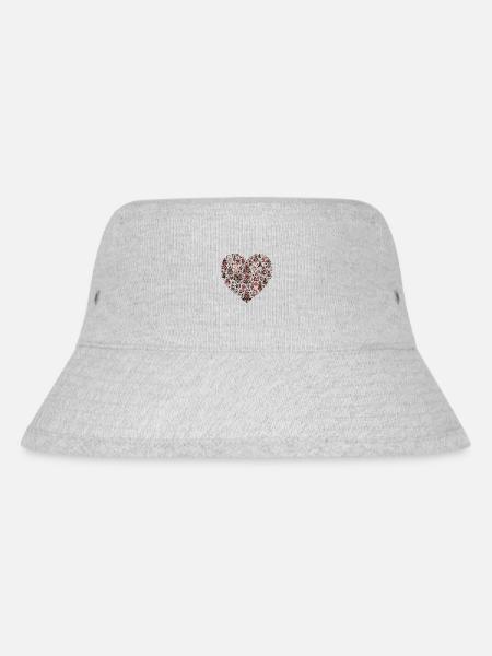 Heart of trees in boho style - Stanley/Stella Recycled Bucket Hat - heather grey