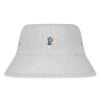 Cat, Domestic Cat, Cat Owner, Pet Kitten - Stanley/Stella Recycled Bucket Hat - heather grey - Front