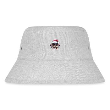 Christmas Dachshund X-Mas Dog Dachshund Puppy - Stanley/Stella Recycled Bucket Hat - heather grey - Front