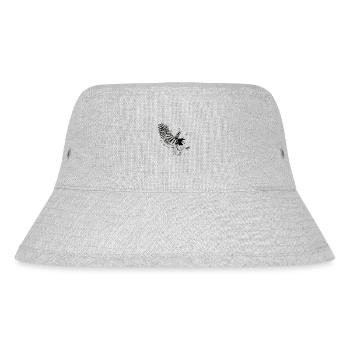 Eule - Stanley/Stella recycelter Bucket Hat - Grau meliert - Vorne