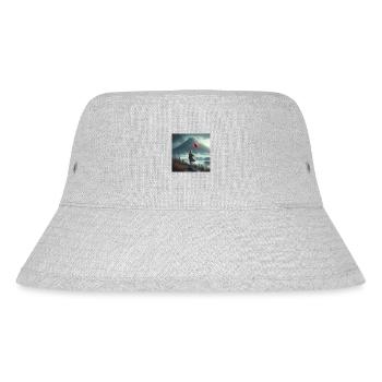 Vor dem Vulkan - Stanley/Stella recycelter Bucket Hat - Grau meliert - Vorne