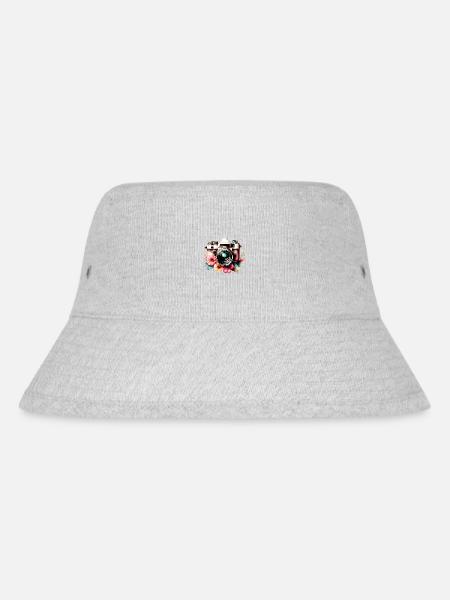 Fotograf Fotografen Camera Fotografieren Kamera - Stanley/Stella recycelter Bucket Hat - Grau meliert