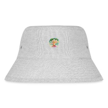 Lebensbaum Baum des Lebens Meditation Yoga - Stanley/Stella recycelter Bucket Hat - Grau meliert - Vorne