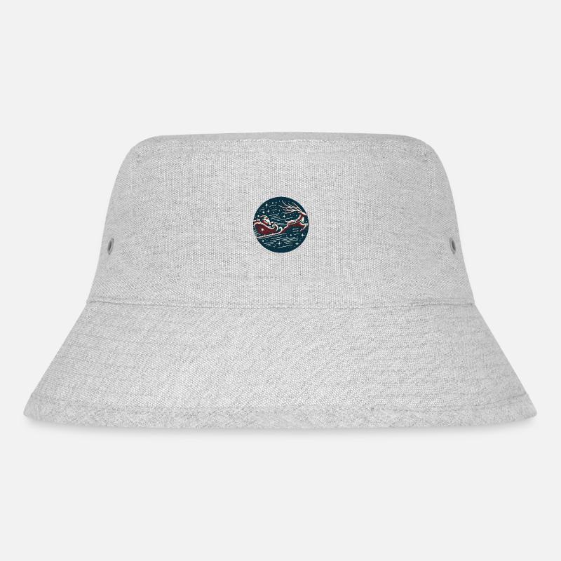 Weihnachtsnacht-Abenteuer 🎅🎁 🌟 - Stanley/Stella recycelter Bucket Hat - Grau meliert