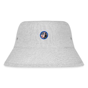 Veteranen,Veteran,Waffenstillstand,US-Armee,Marine, - Stanley/Stella recycelter Bucket Hat - Grau meliert - Vorne