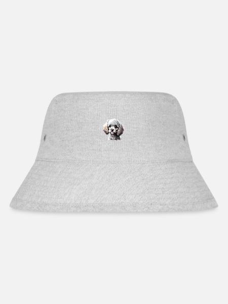 Pudel Hundehalter Pudelwelpe Hundewelpe Hundeliebe - Stanley/Stella recycelter Bucket Hat - Grau meliert