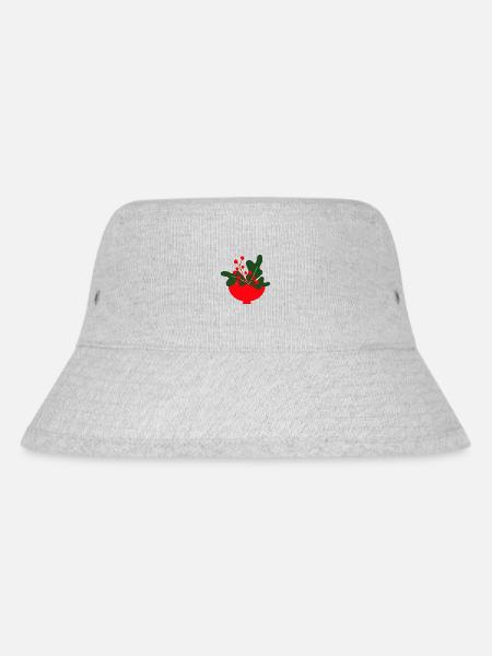 Christmas Illustration - Stanley/Stella Recycled Bucket Hat - heather grey