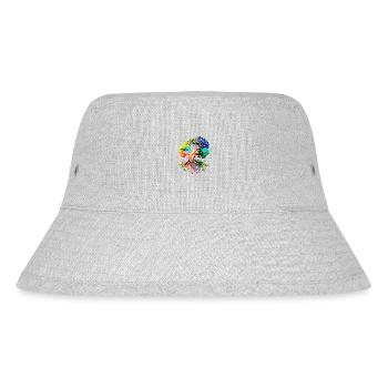 Tree of Life Yoga Tree of Life Meditation - Stanley/Stella Recycled Bucket Hat - heather grey - Front